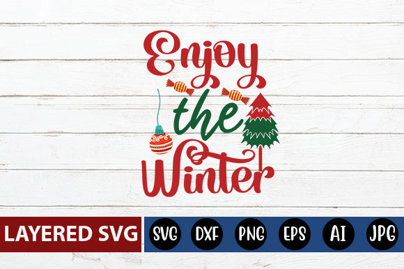 enjoy the winter SVG cute file SVG Blessedprint 