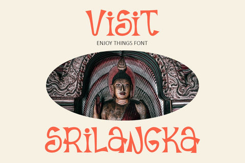 Enjoy Things - Modern Typeface Font Illushvara Design 