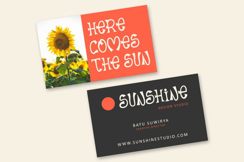 Enjoy Things - Modern Typeface Font Illushvara Design 