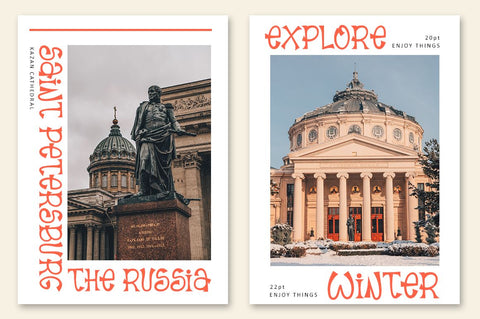 Enjoy Things - Modern Typeface Font Illushvara Design 