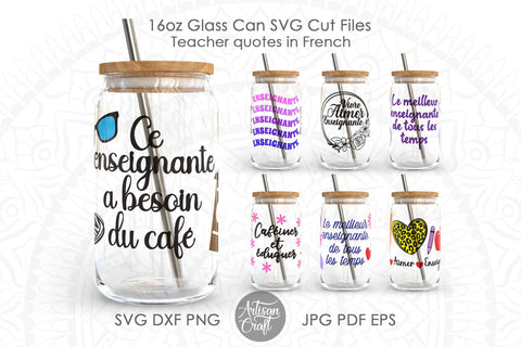 Enseignante SVG, Teacher quotes in French SVG Artisan Craft SVG 