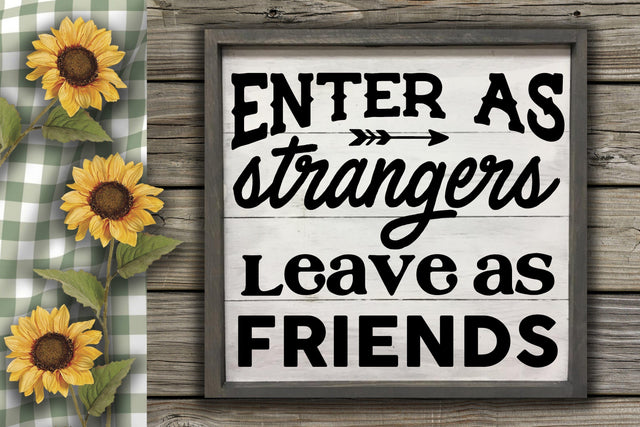 Enter As Strangers SVG SVG Whimsical Inklings 