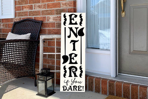 Enter if You Dare | Halloween Porch Sign SVG SVG CraftLabSVG 