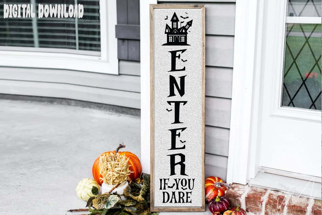 Enter If You Dare porce sing Svg, Halloween porce sing Svg, Halloween Svg, Halloween Hunting house porce sing svg SVG Isabella Machell 