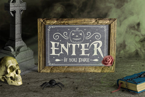 Enter If You Dare SVG, Halloween Sign SVG SVG CraftLabSVG 