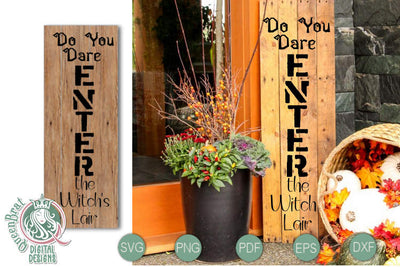 Enter Witch's Lair Vertical SVG SVG QueenBrat Digital Designs 