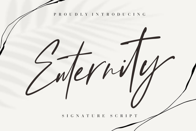 Enternity Signature Script Font Creatype Studio 