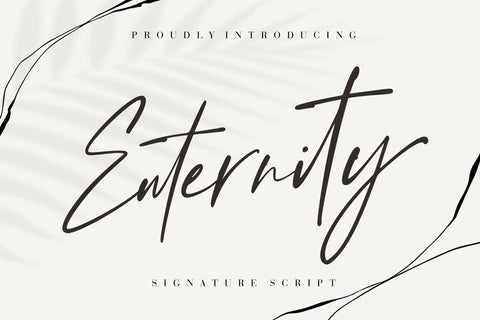 Enternity Signature Script Font Creatype Studio 