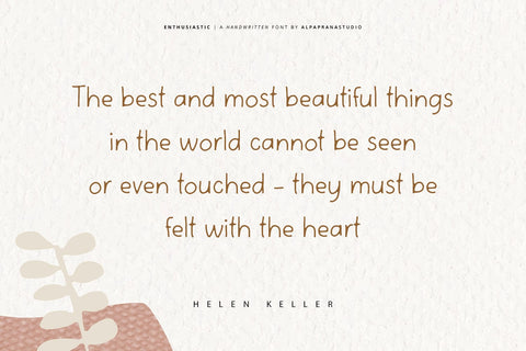 Enthusiastic - Handwritten Font Font Alpaprana Studio 