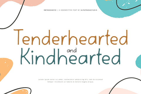 Enthusiastic - Handwritten Font Font Alpaprana Studio 