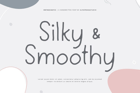 Enthusiastic - Handwritten Font Font Alpaprana Studio 