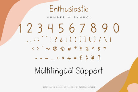Enthusiastic - Handwritten Font Font Alpaprana Studio 