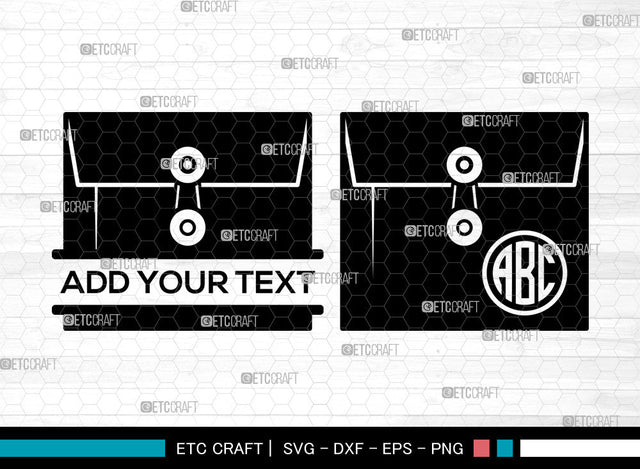 Envelope Monogram SVG, Split Monogram SVG, Mail Svg, Post Svg, Letter Svg, Mailing Svg, Envelope SVG ETC Craft 