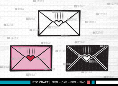 Envelope SVG | Mail Svg | Heart Envelope Svg | Mailing Svg | Letters Svg | Envelope Clipart SVG ETC Craft 