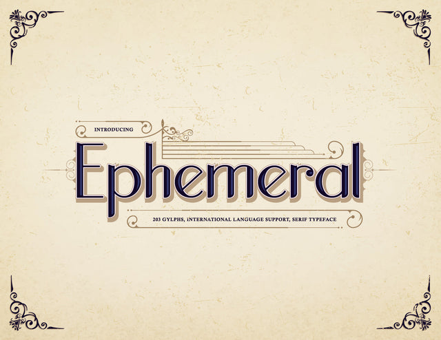 Ephemeral Modern Serif Font inferno.studio3 