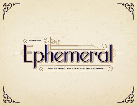 Ephemeral Modern Serif Font inferno.studio3 
