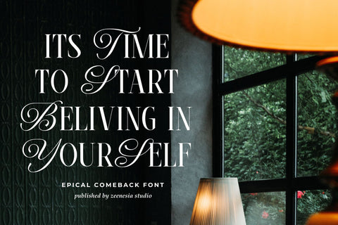 Epical Comeback Font Zeenesia Std 