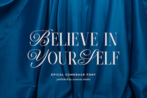 Epical Comeback Font Zeenesia Std 