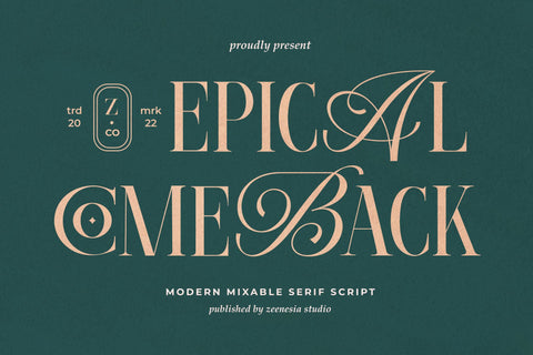 Epical Comeback Font Zeenesia Std 
