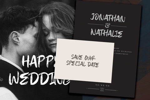 EPICAL GLORY - Textured Brush Font Font StringLabs 