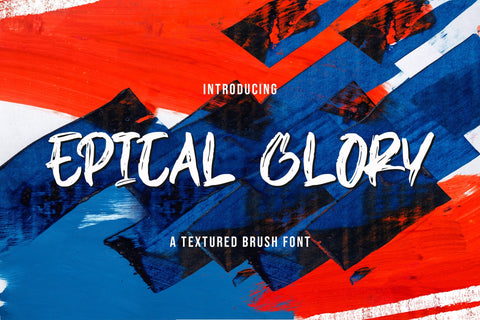EPICAL GLORY - Textured Brush Font Font StringLabs 