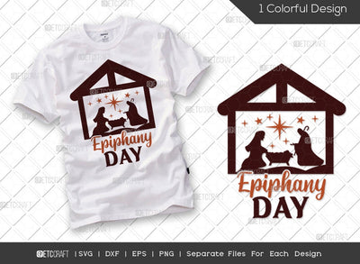 Epiphany Day SVG Cut File | Three Wise Men Svg | Three Kings Day Svg | Holiday Svg | Nativity Svg | Christians Svg | Epiphany Quote Design SVG ETC Craft 