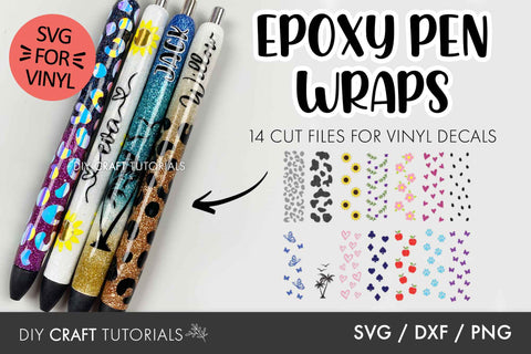 Epoxy Pen SVG BUNDLE SVG DIY Craft Tutorials 