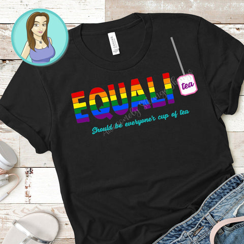 Equali-tea Pride svg and png SVG Awesomely Strange Designs 