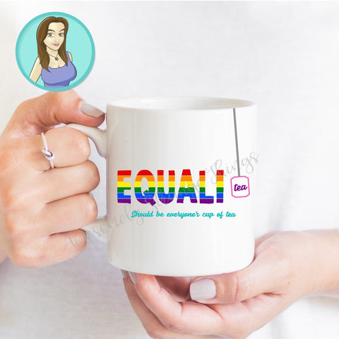 Equali-tea Pride svg and png SVG Awesomely Strange Designs 