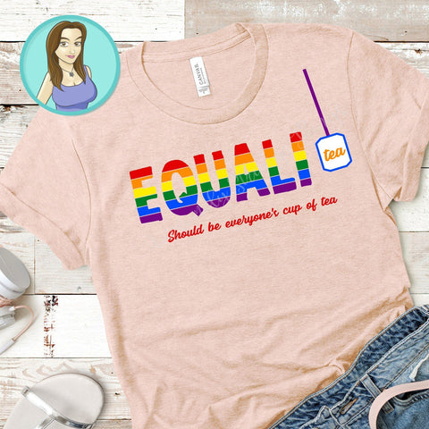 Equali-tea Pride svg and png SVG Awesomely Strange Designs 