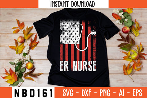 ER NURSE Svg Design SVG Nbd161 