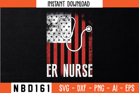 ER NURSE Svg Design SVG Nbd161 