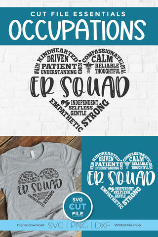 ER Squad svg - emergency room or department design SVG SVG Cut File 