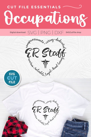 ER staff svg, emergency department staff, emergency room staff svg, emt services svg, er team svg, er nurse svg, er svg, doctor svg, staff SVG SVG Cut File 