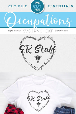 ER staff svg, emergency department staff, emergency room staff svg, emt services svg, er team svg, er nurse svg, er svg, doctor svg, staff SVG SVG Cut File 