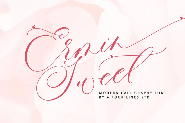 Ermin Sweet Font Four Lines Std. 