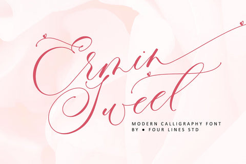 Ermin Sweet Font Four Lines Std. 