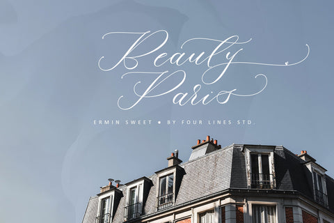 Ermin Sweet Font Four Lines Std. 
