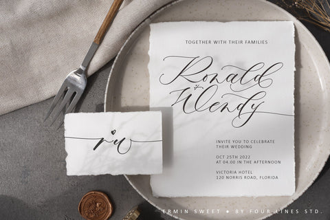 Ermin Sweet Font Four Lines Std. 