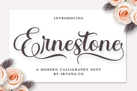 Ernestone Script Font Nanda Putra Sukmayadi 