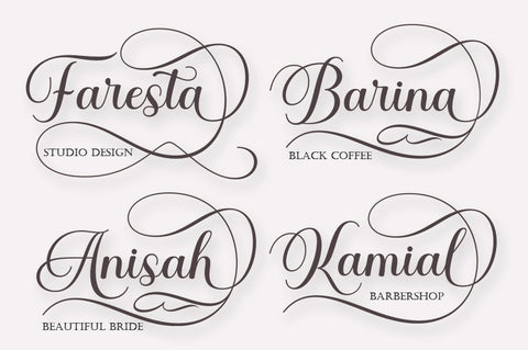 Ernestone Script Font Nanda Putra Sukmayadi 