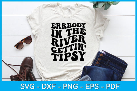 Errbody in the River Gettin' Tipsy Summer Vacation SVG PNG PDF Cut File SVG Creativedesigntee 