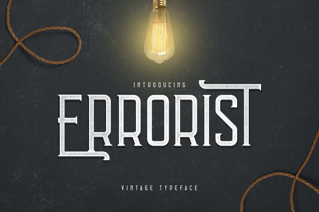 Errorist - Vintage Typeface - So Fontsy