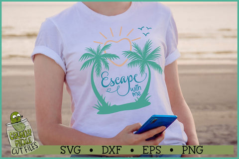 Escape With Me Beach SVG File SVG Crunchy Pickle 
