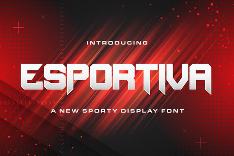 Esportiva - Sporty Display Font Font StringLabs 
