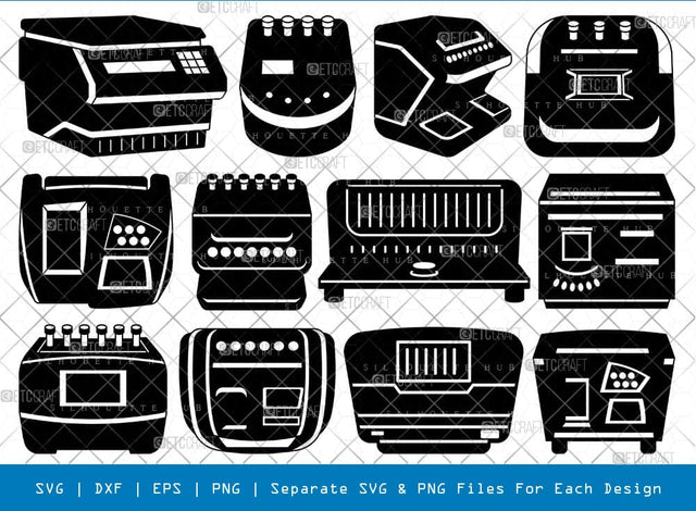 ESR Machine Silhouette Svg Cricut Cut Files Png Bundle, SB01064 SVG ETC Craft 