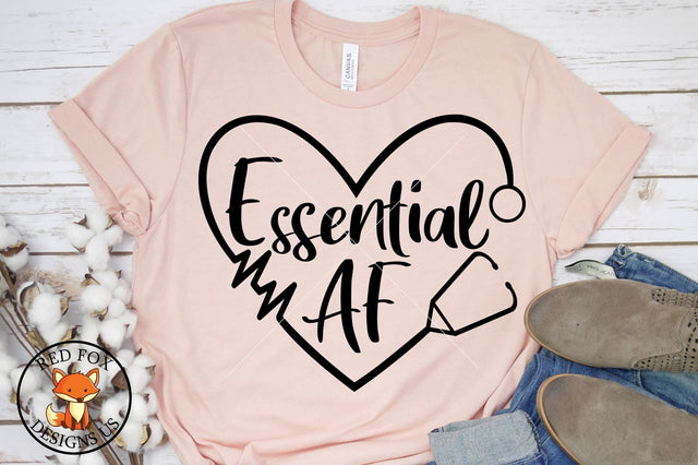Essential AF SVG | Stethoscope Nurse Doctor SVG PNG DXF SVG RedFoxDesignsUS 