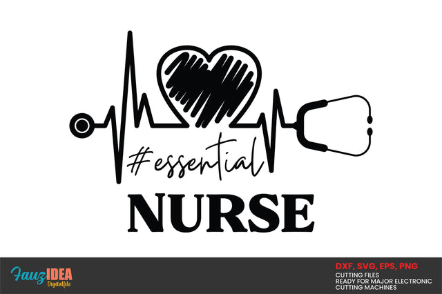 Essential Nurse Svg Design Instant Download SVG Fauz 