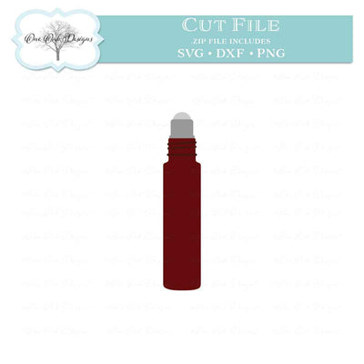 Essential Oil Roller Ball Bottle SVG One Oak Designs 