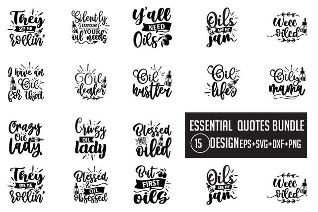 Essential SVG bundle 15 design SVG Nurstore 
